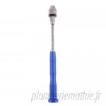 FLAMEER Mini Perceuse à Main Semi-automatique Bleu 3-3-3-3.6mm # 3- 3-3-3.6mm B07CZD4WQJ